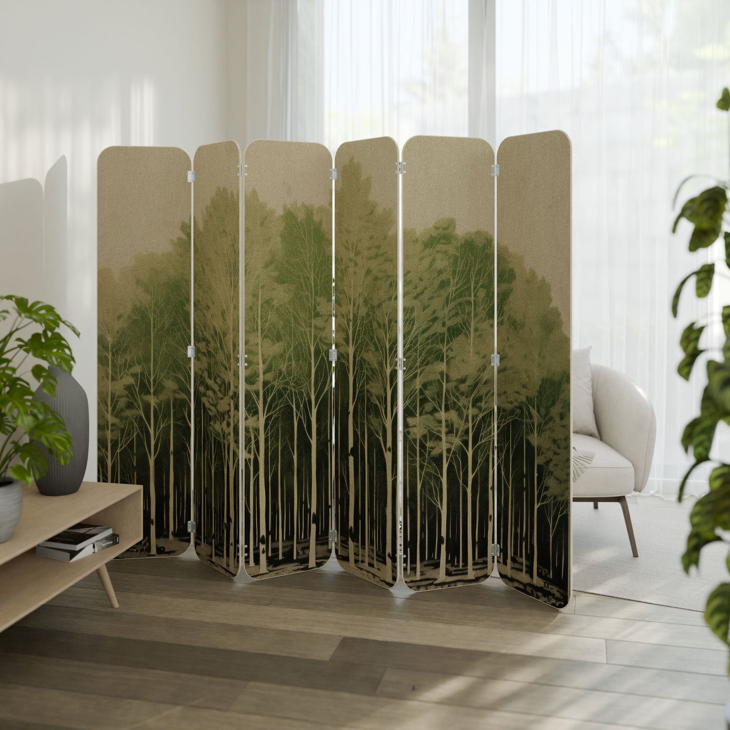 UNKNOWN NATURE 6-Panel Plywood Room Divider