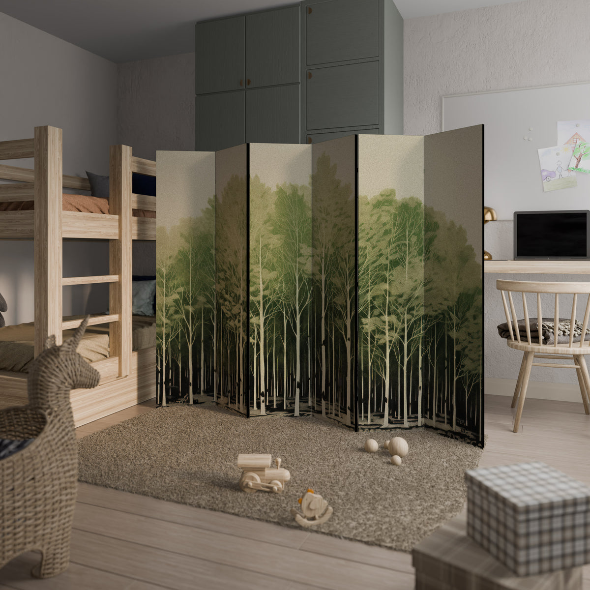 UNKNOWN NATURE 6-Panel Room Divider
