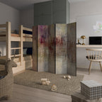 VEILED SUMMIT Biombo de 5 paneles