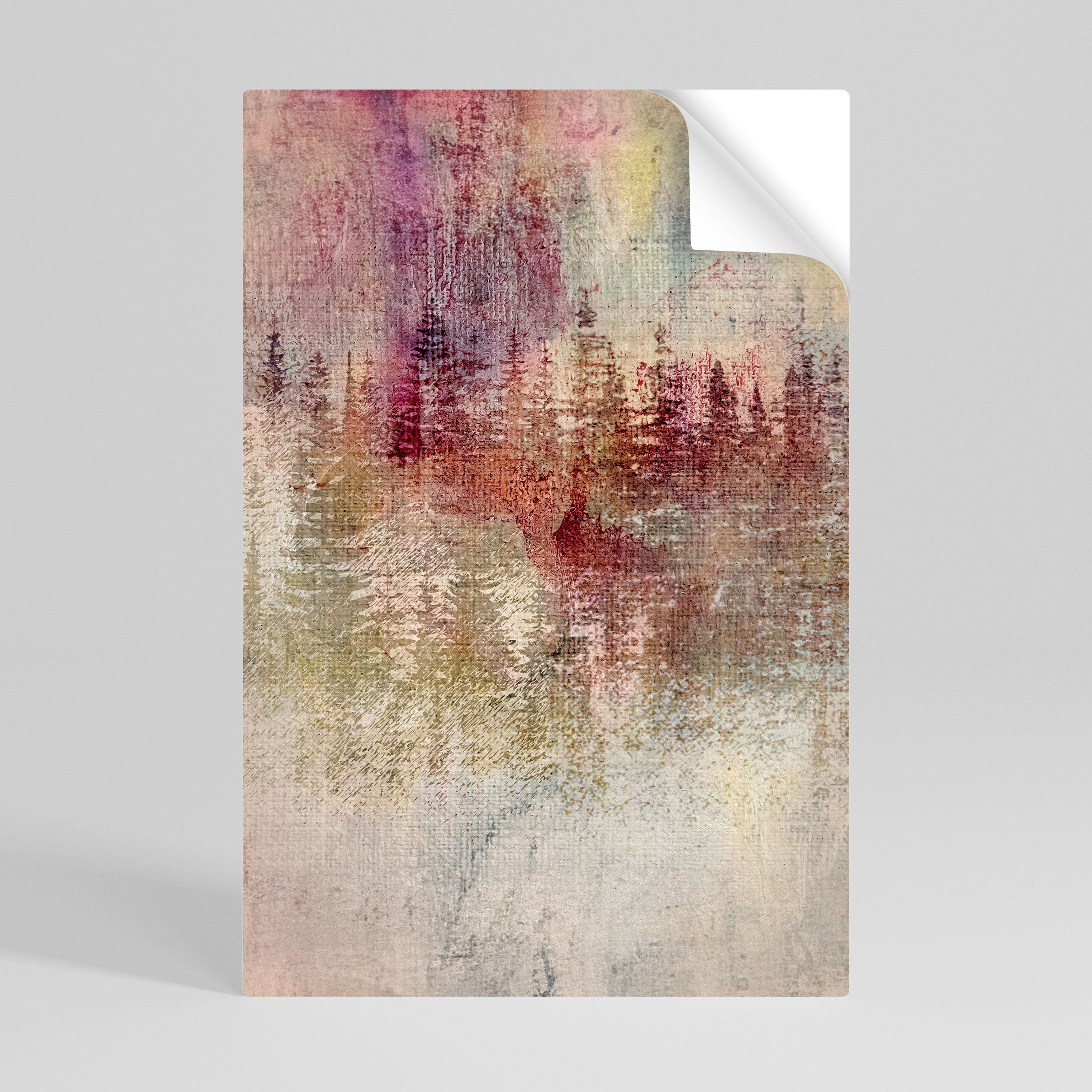 VEILED SUMMIT Selbstklebendes Poster - Hochformat