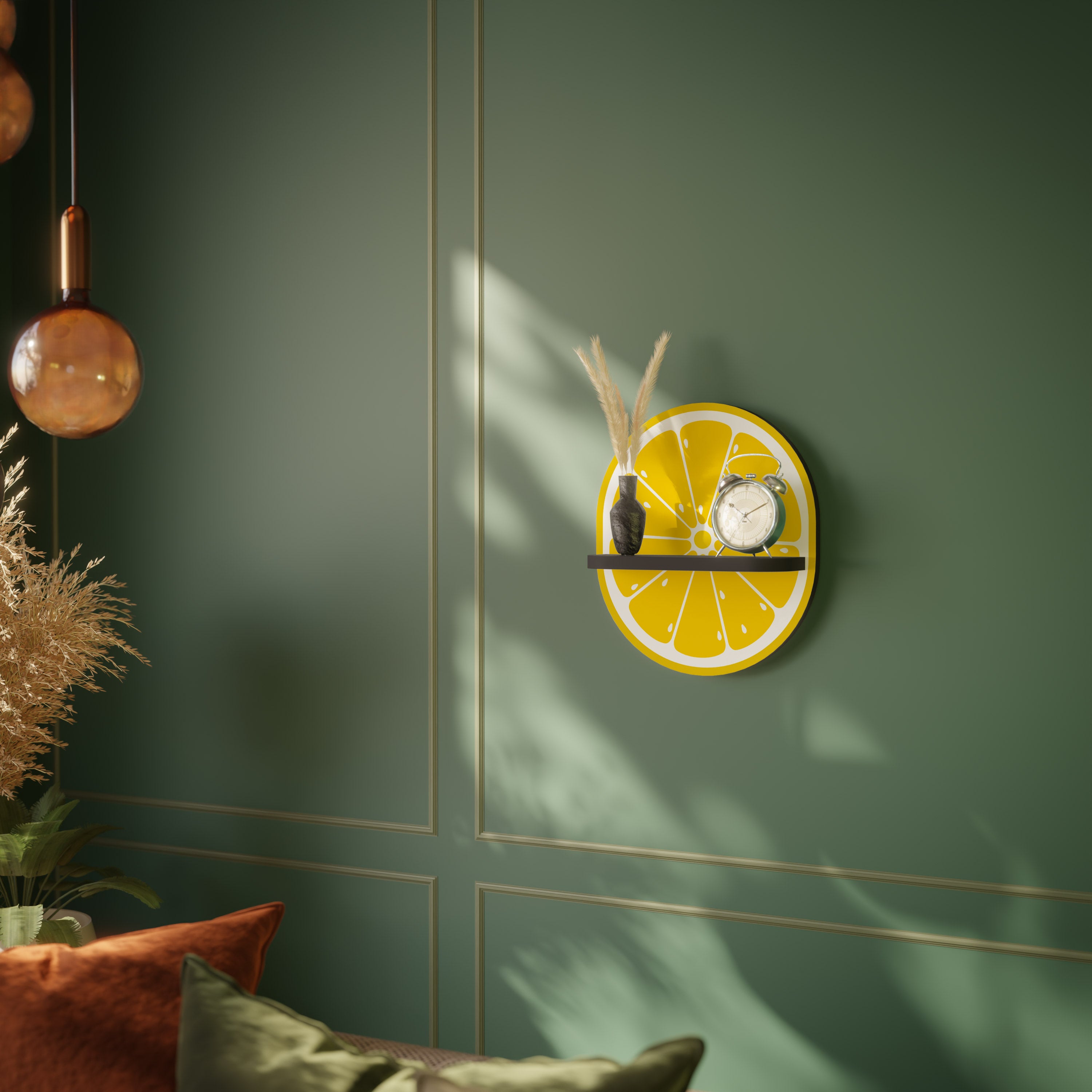 STRENGTHENING LEMON Decorative Art Shelf