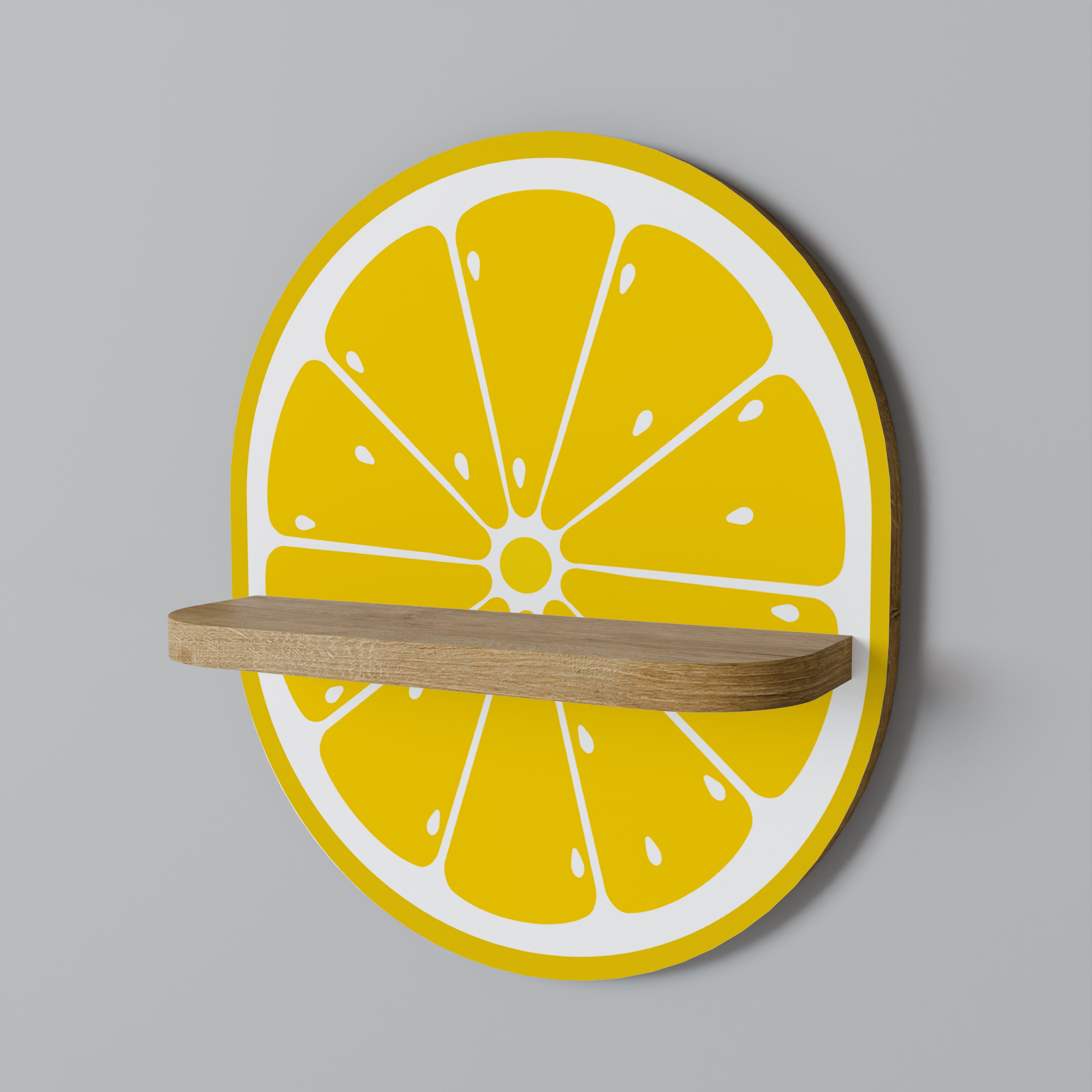 STRENGTHENING LEMON Decorative Art Shelf