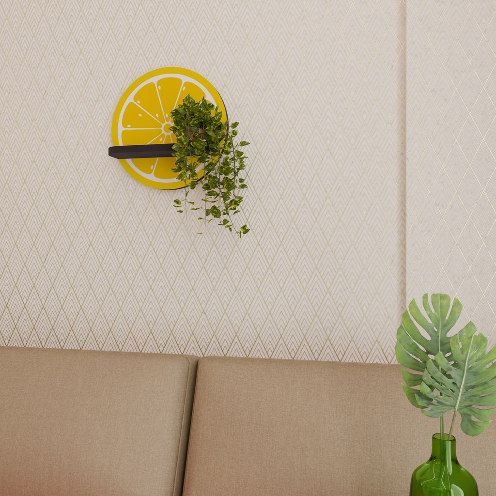 STRENGTHENING LEMON Decorative Art Shelf