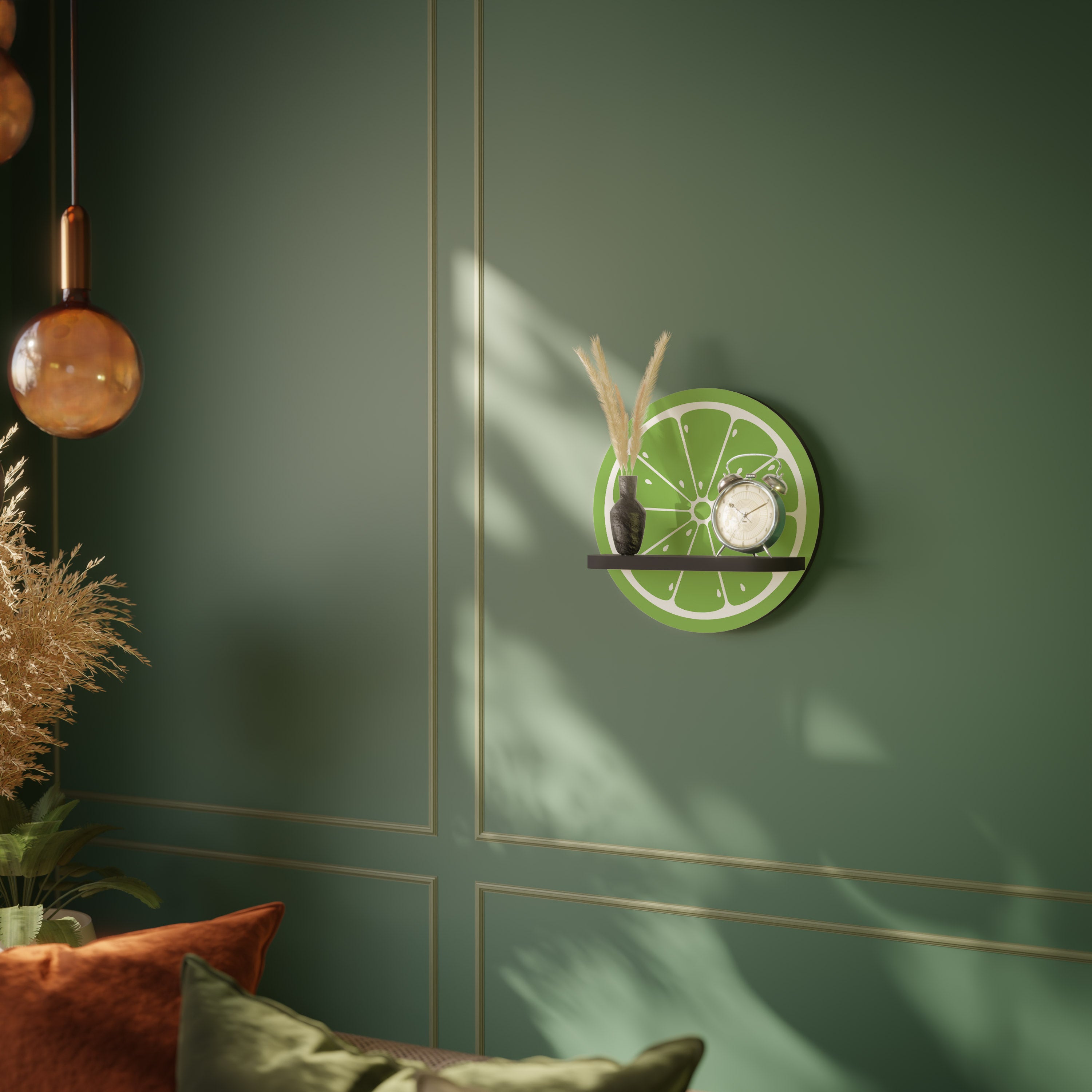 REFRESHING LIME Decorative Art Shelf