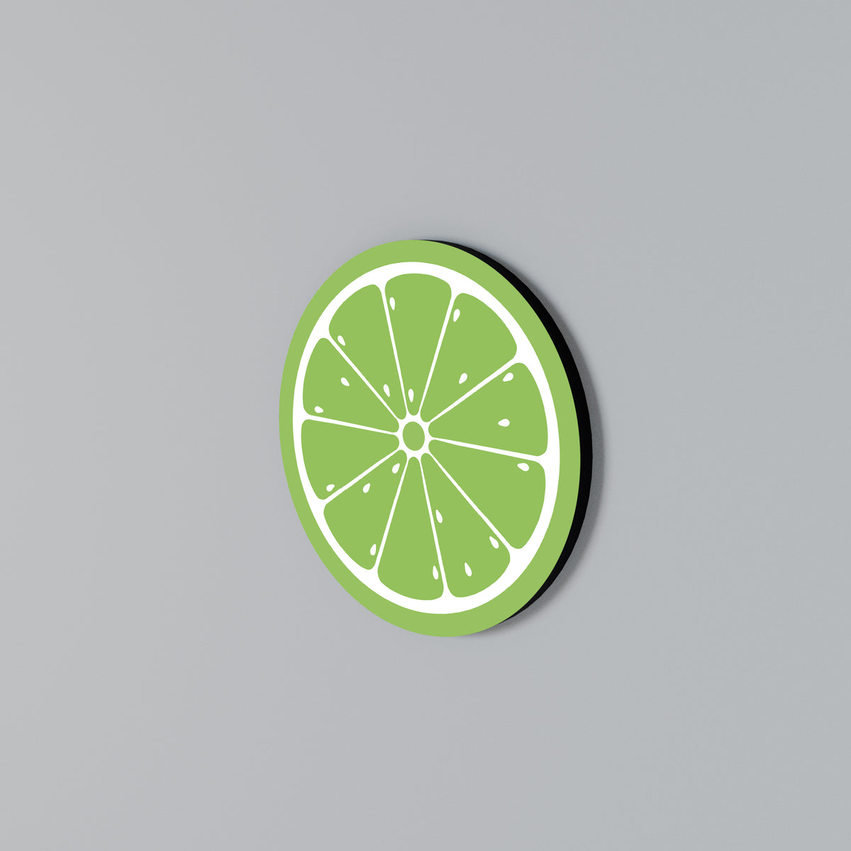 REFRESHING LIME Kulatá nástěnná dekorace