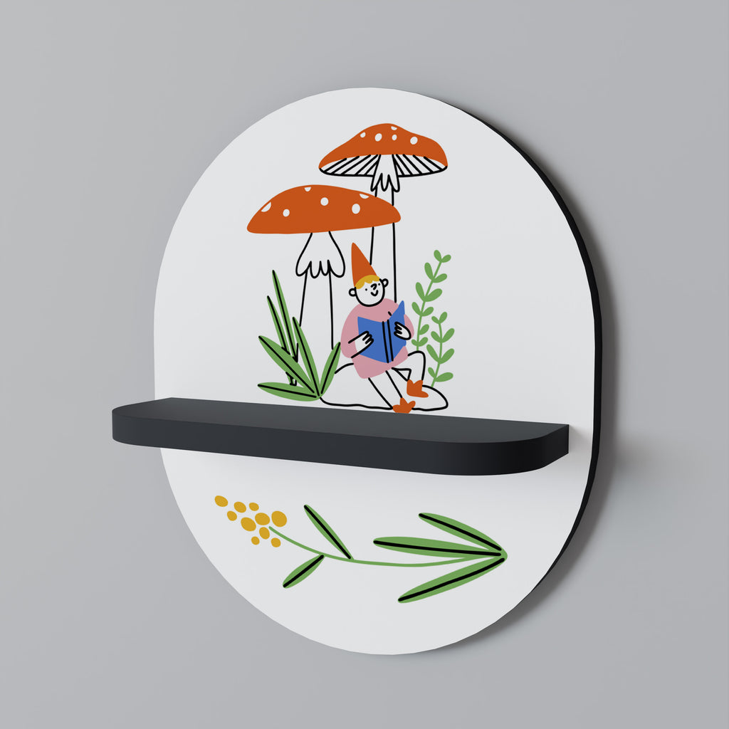 GARDEN GNOMES Decorative Art Shelf