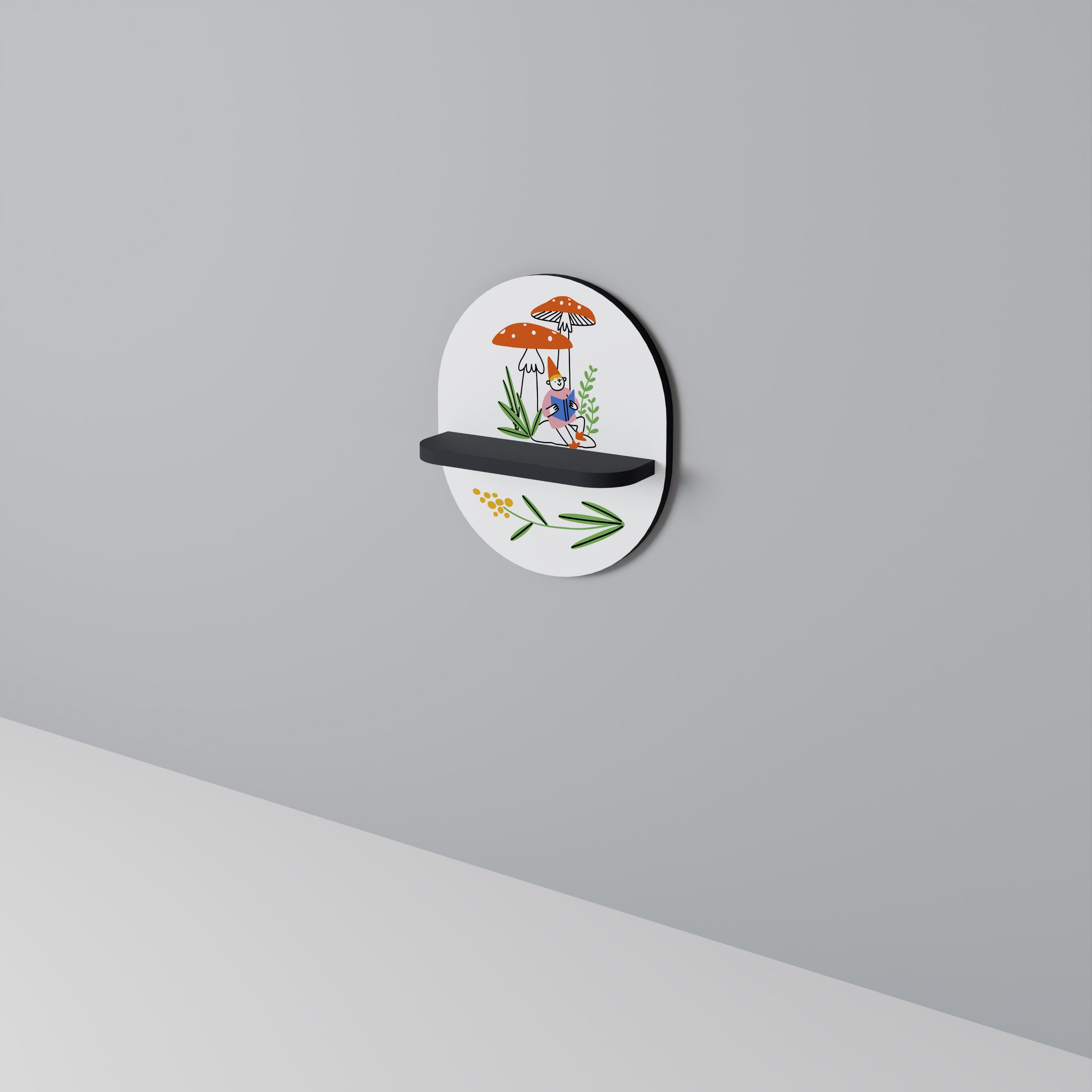 GARDEN GNOMES Dekoratives Wandregal