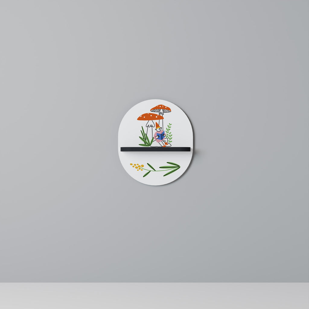 GARDEN GNOMES Decorative Art Shelf