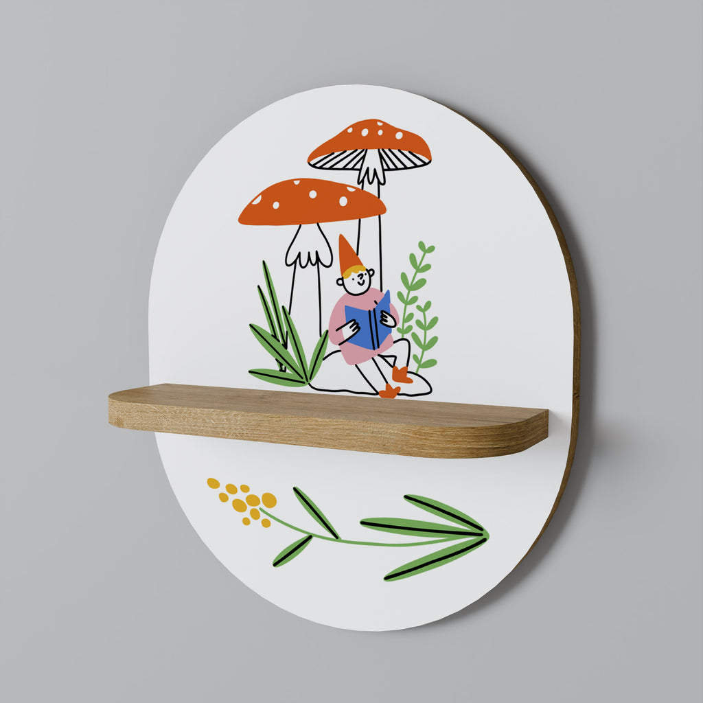 GARDEN GNOMES Decorative Art Shelf