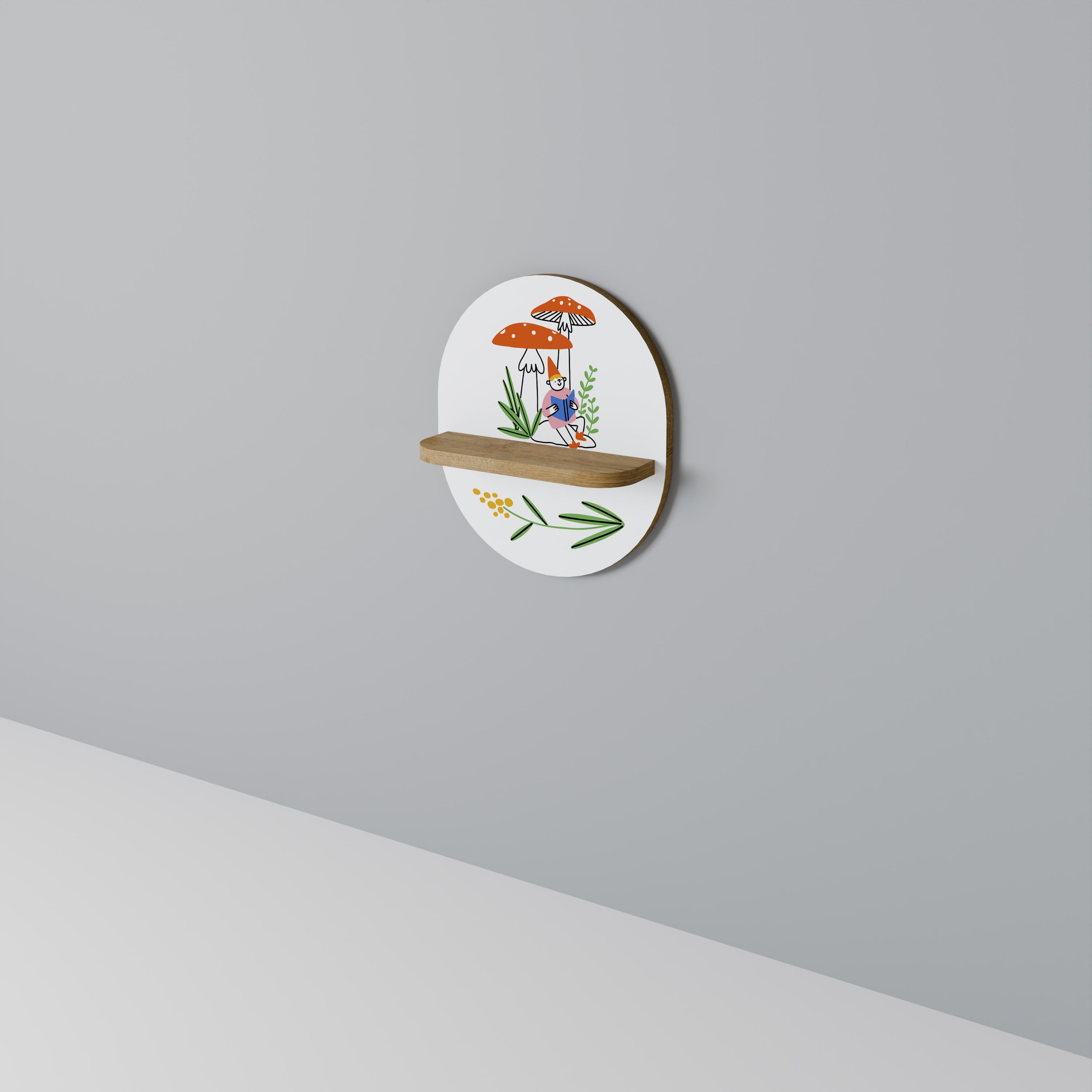 GARDEN GNOMES Dekoratives Wandregal