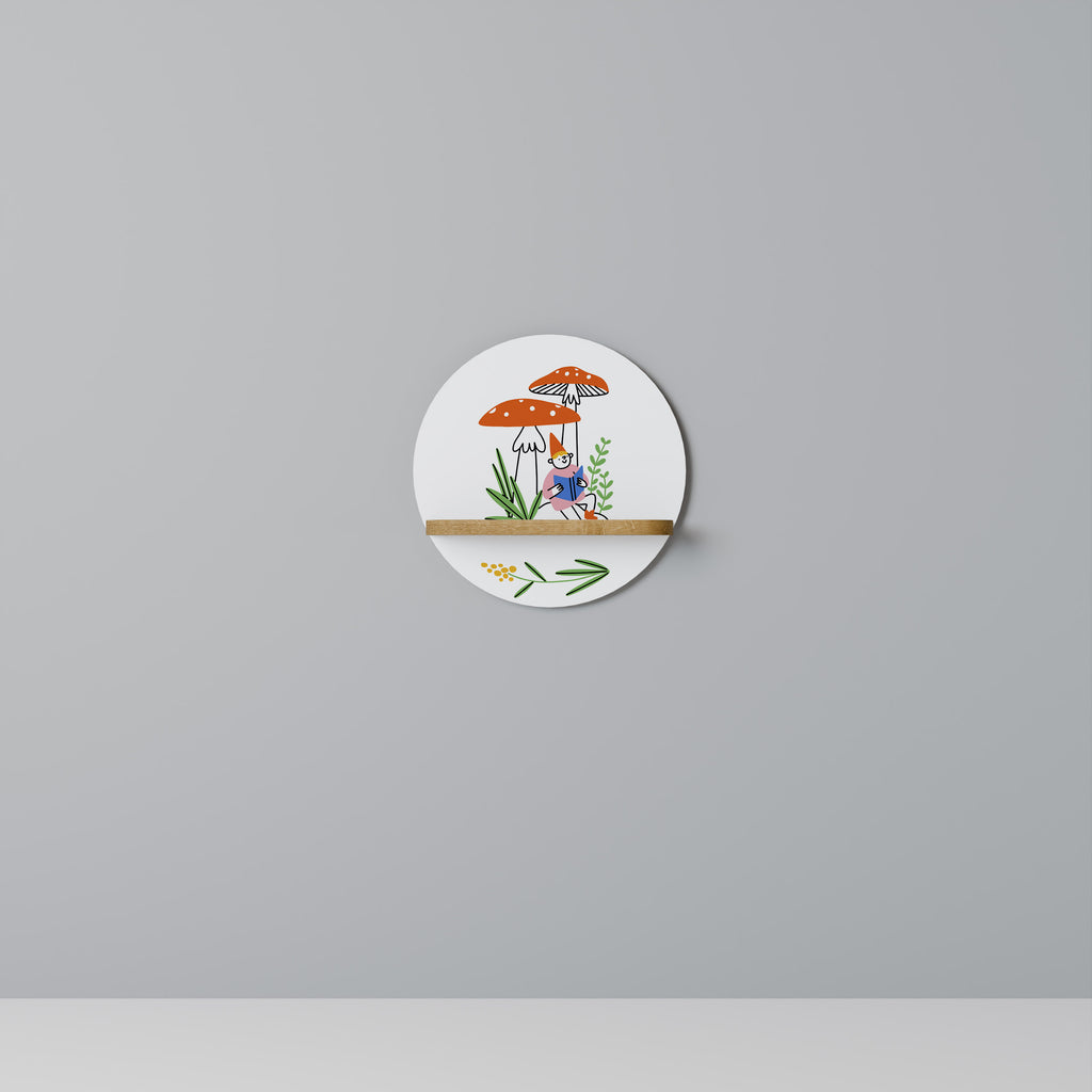 GARDEN GNOMES Decorative Art Shelf