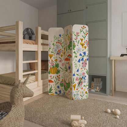 GARDEN GNOMES 3-Panel Plywood Room Divider