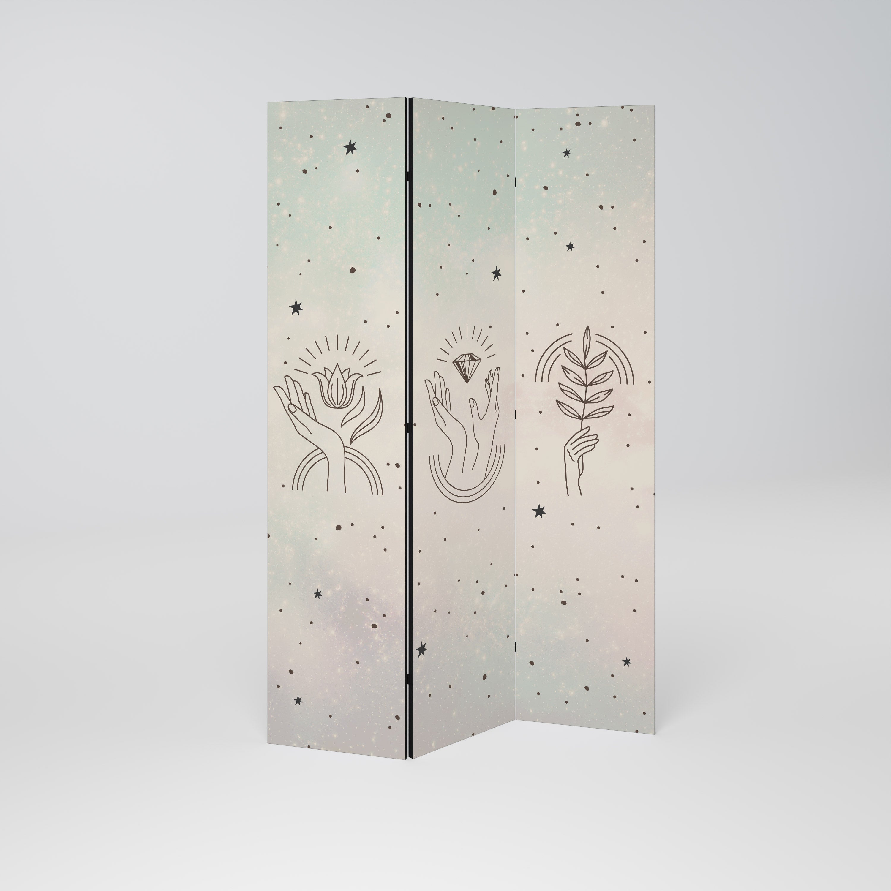 DELICATE BEAUTY 3-Panel Room Divider