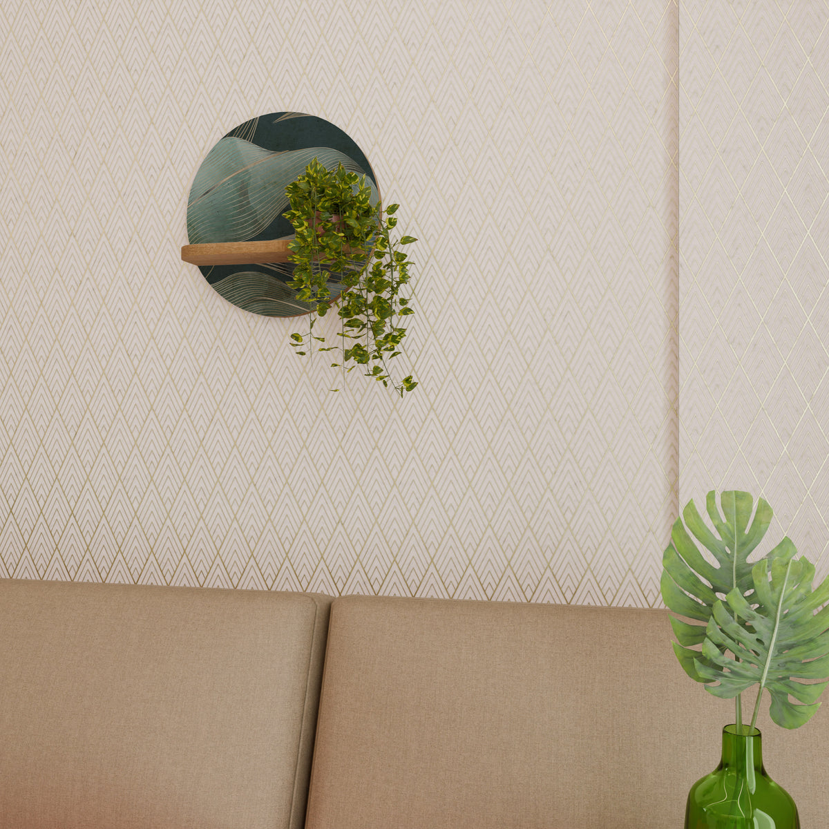 ROYAL GREEN Art Shelf