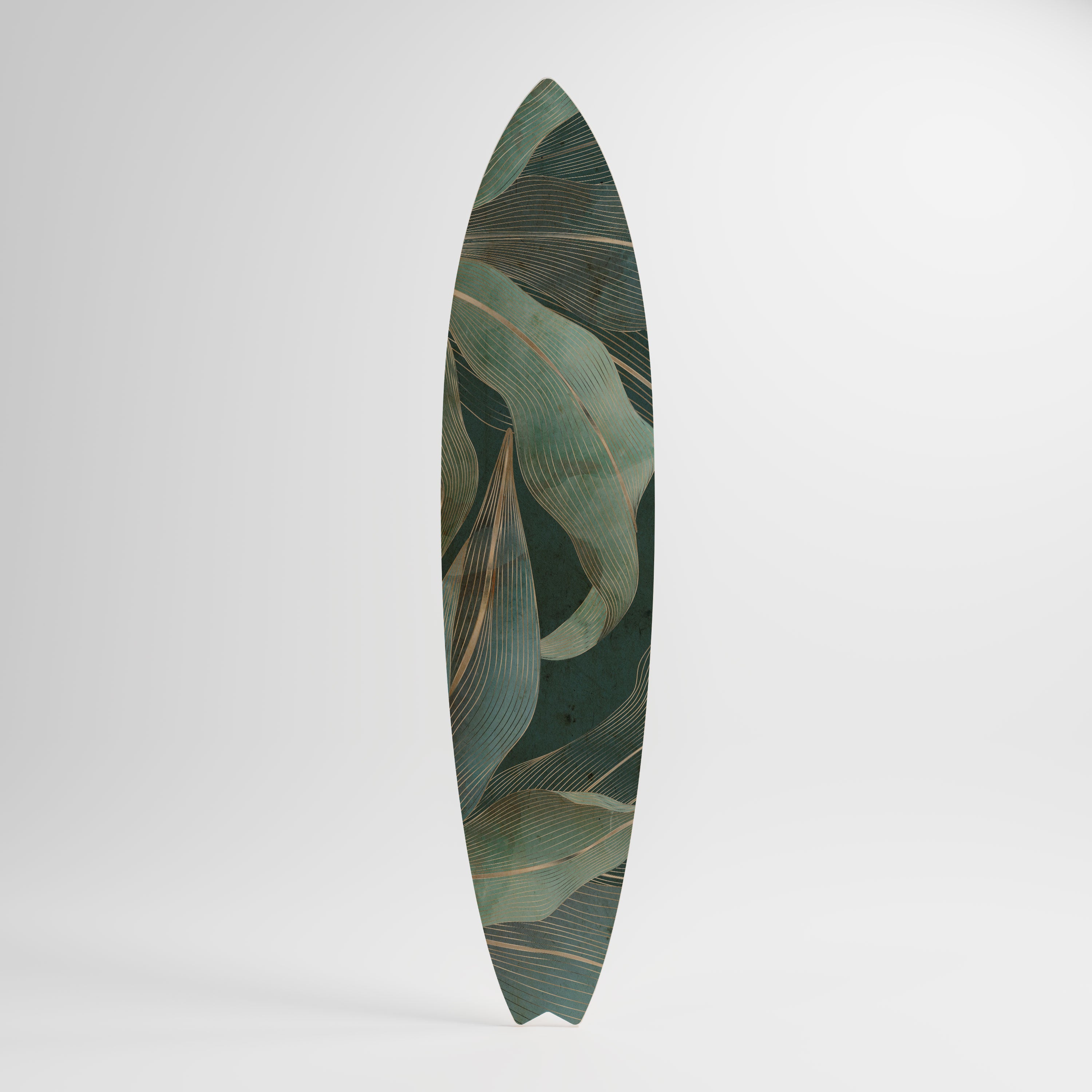 ROYAL GREEN Panel decorativo de tabla de surf