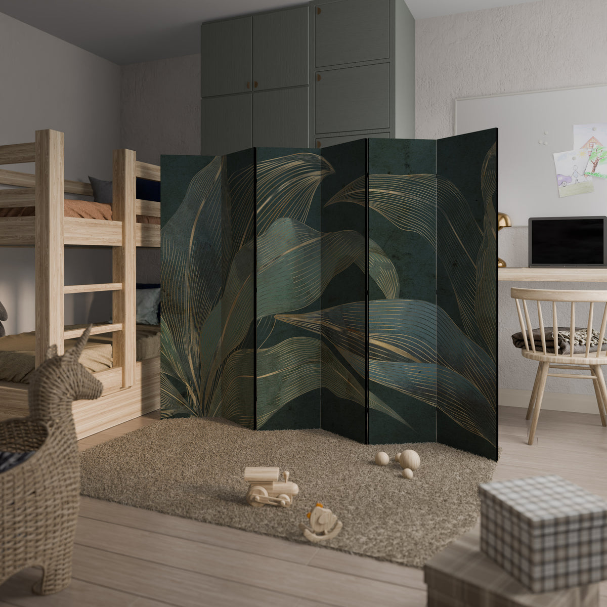 ROYAL GREEN 6-Panel Room Divider