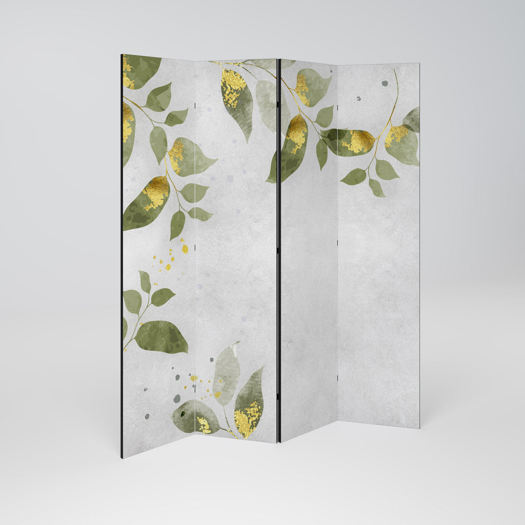 ELEGANT BOTANICS Biombo de 4 paneles