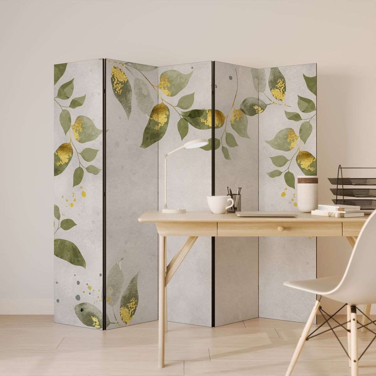 ELEGANT BOTANICS 5-teiliger Paravent