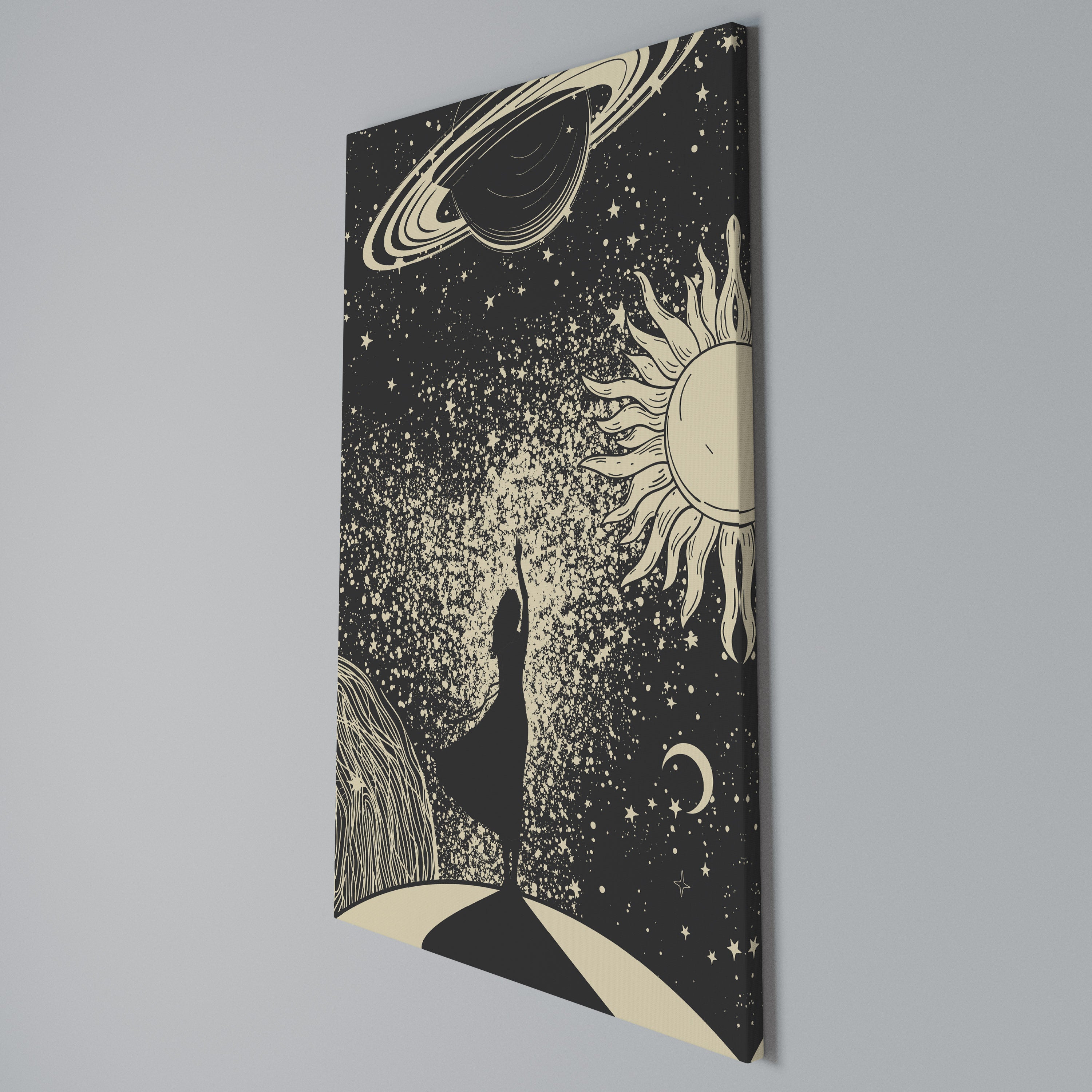MYSTIC UNIVERSE Cuadro en lienzo vertical