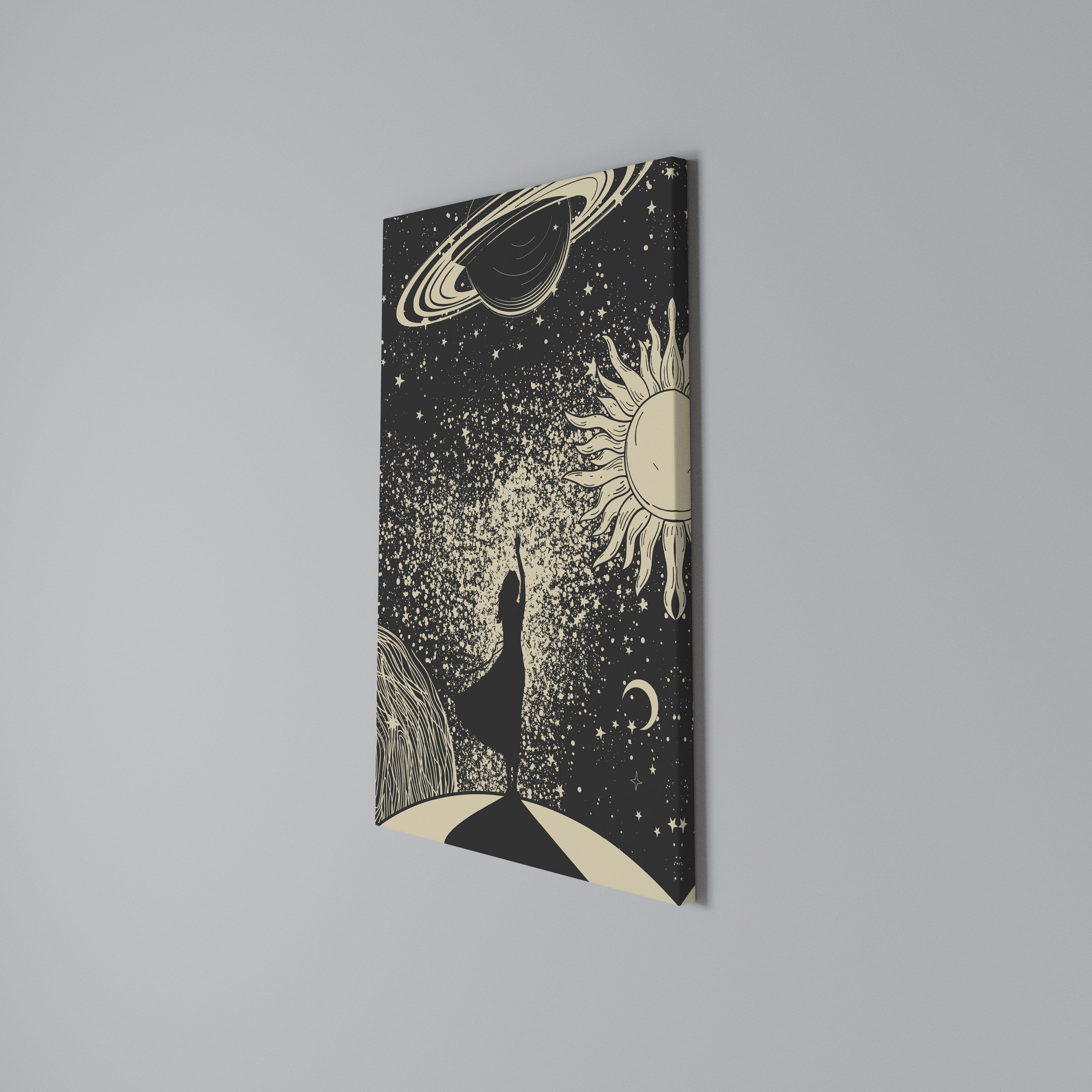 MYSTIC UNIVERSE Cuadro en lienzo vertical
