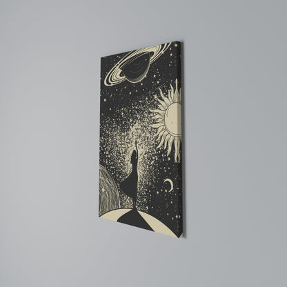MYSTIC UNIVERSE Cuadro en lienzo vertical