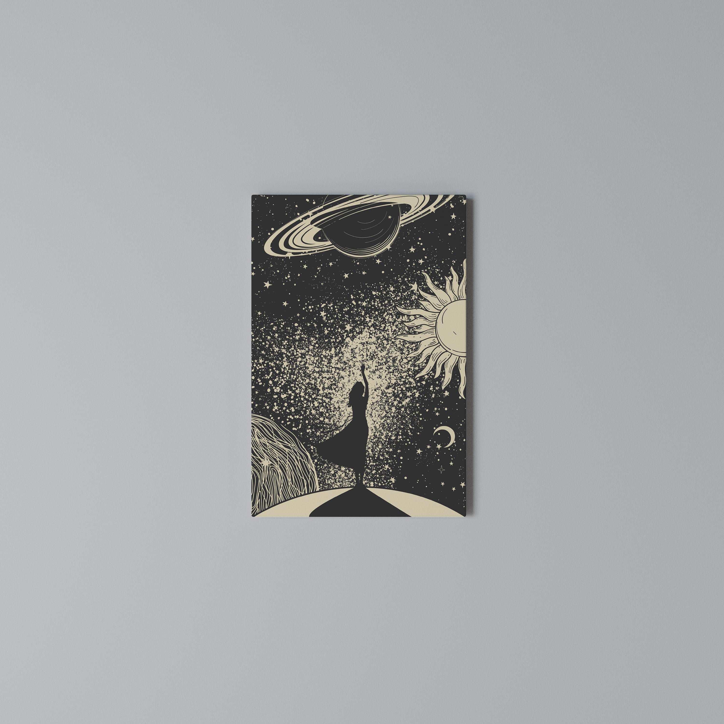 MYSTIC UNIVERSE Cuadro en lienzo vertical