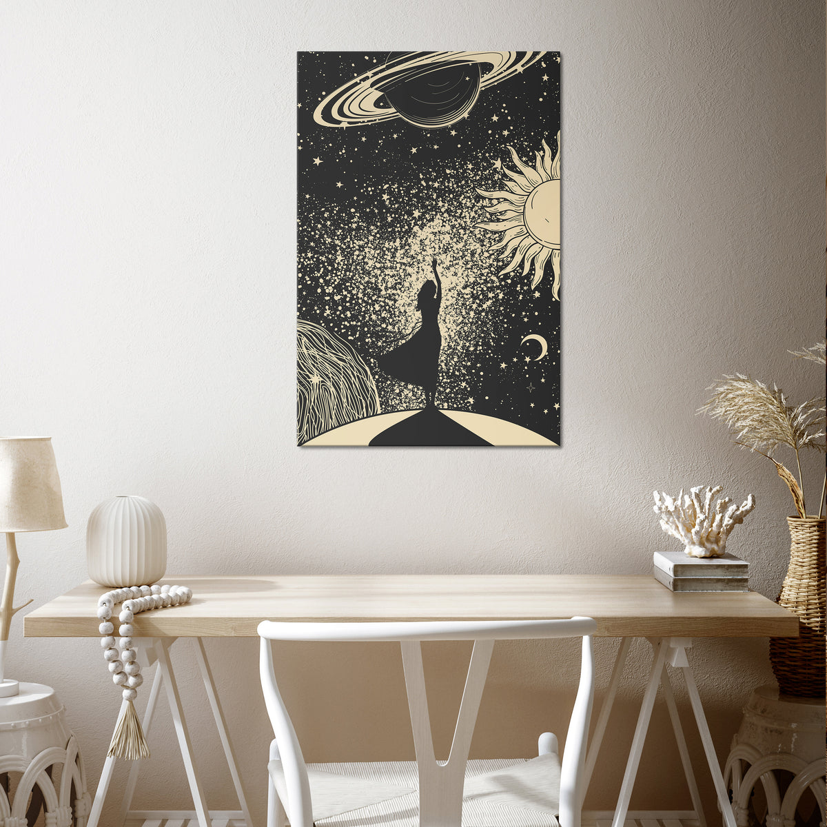 MYSTIC UNIVERSE Cuadro en lienzo vertical
