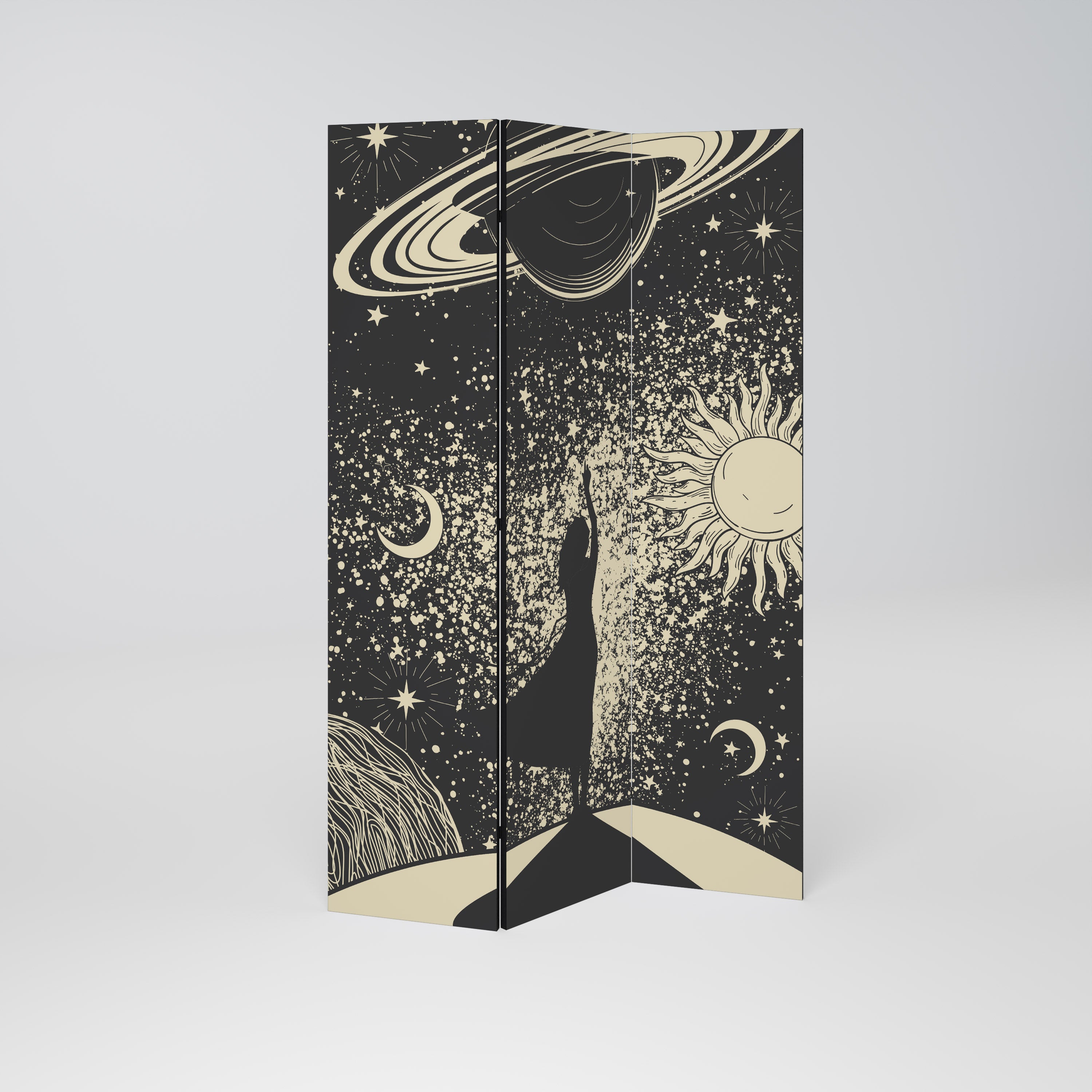 MYSTIC UNIVERSE 3-Panel Room Divider