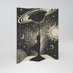 MYSTIC UNIVERSE 4-teiliger Paravent