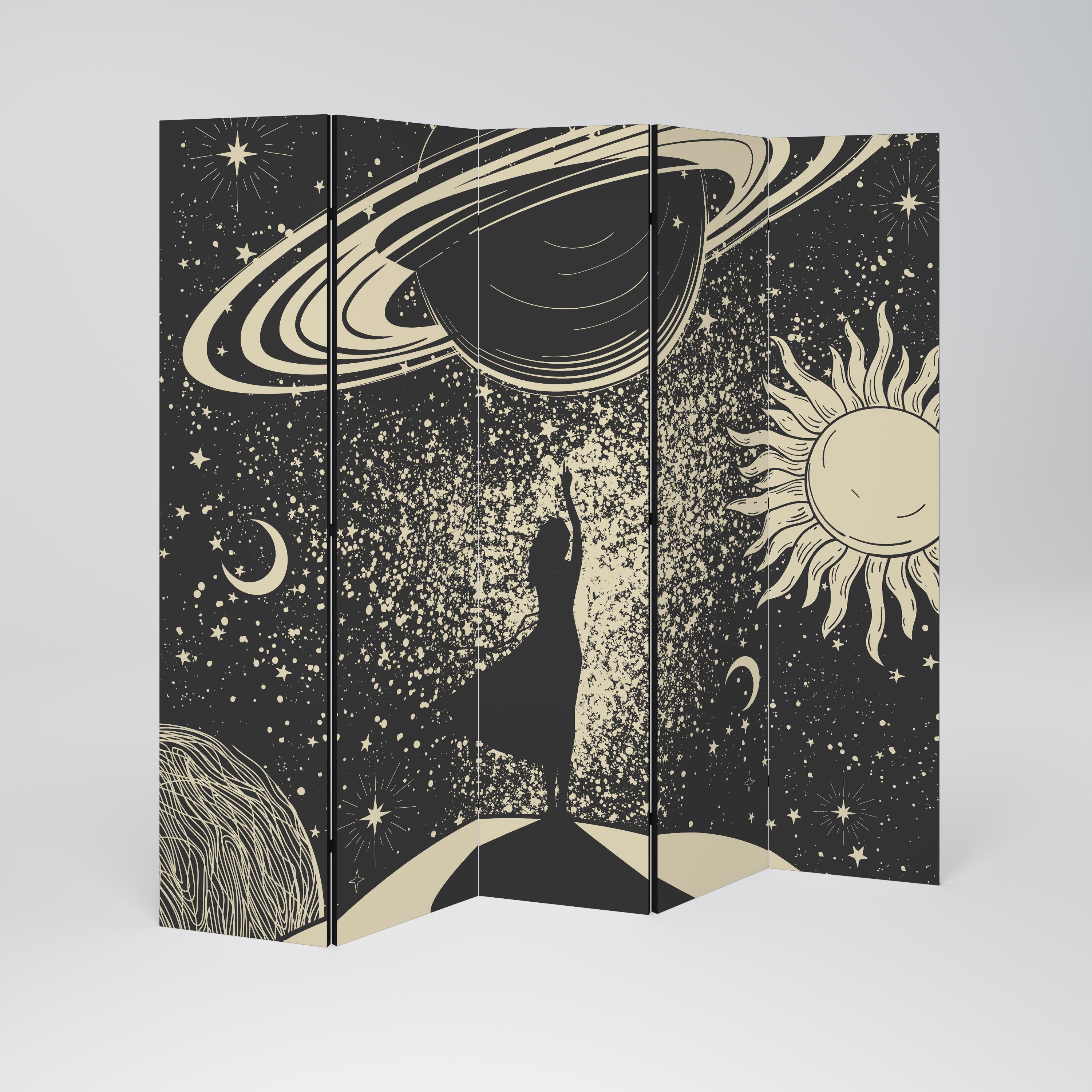 MYSTIC UNIVERSE 5dílný paraván