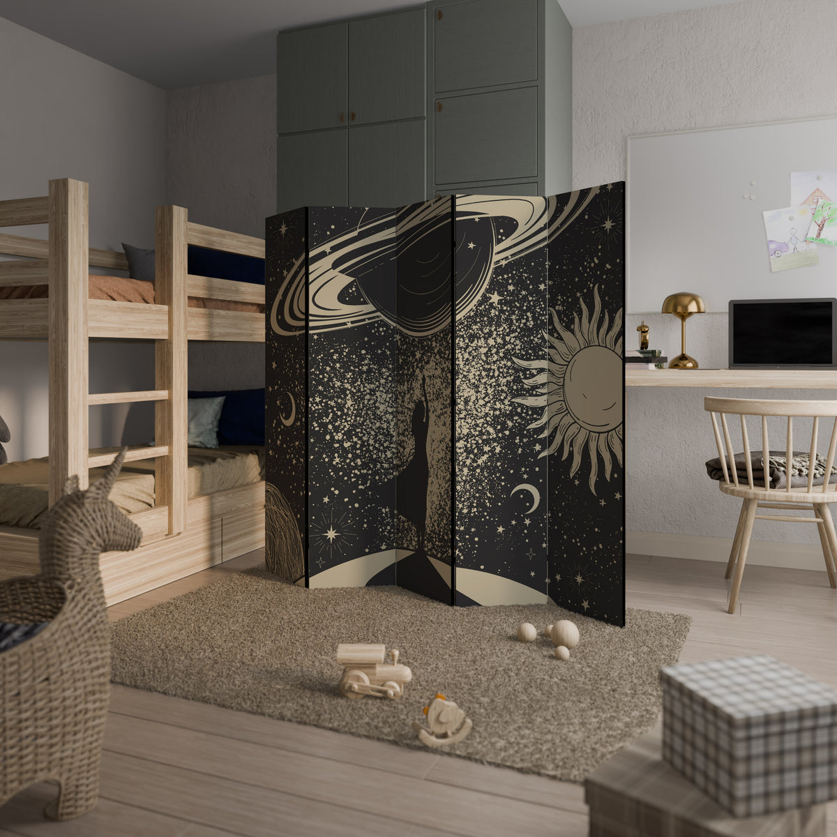 MYSTIC UNIVERSE 5-Panel Room Divider