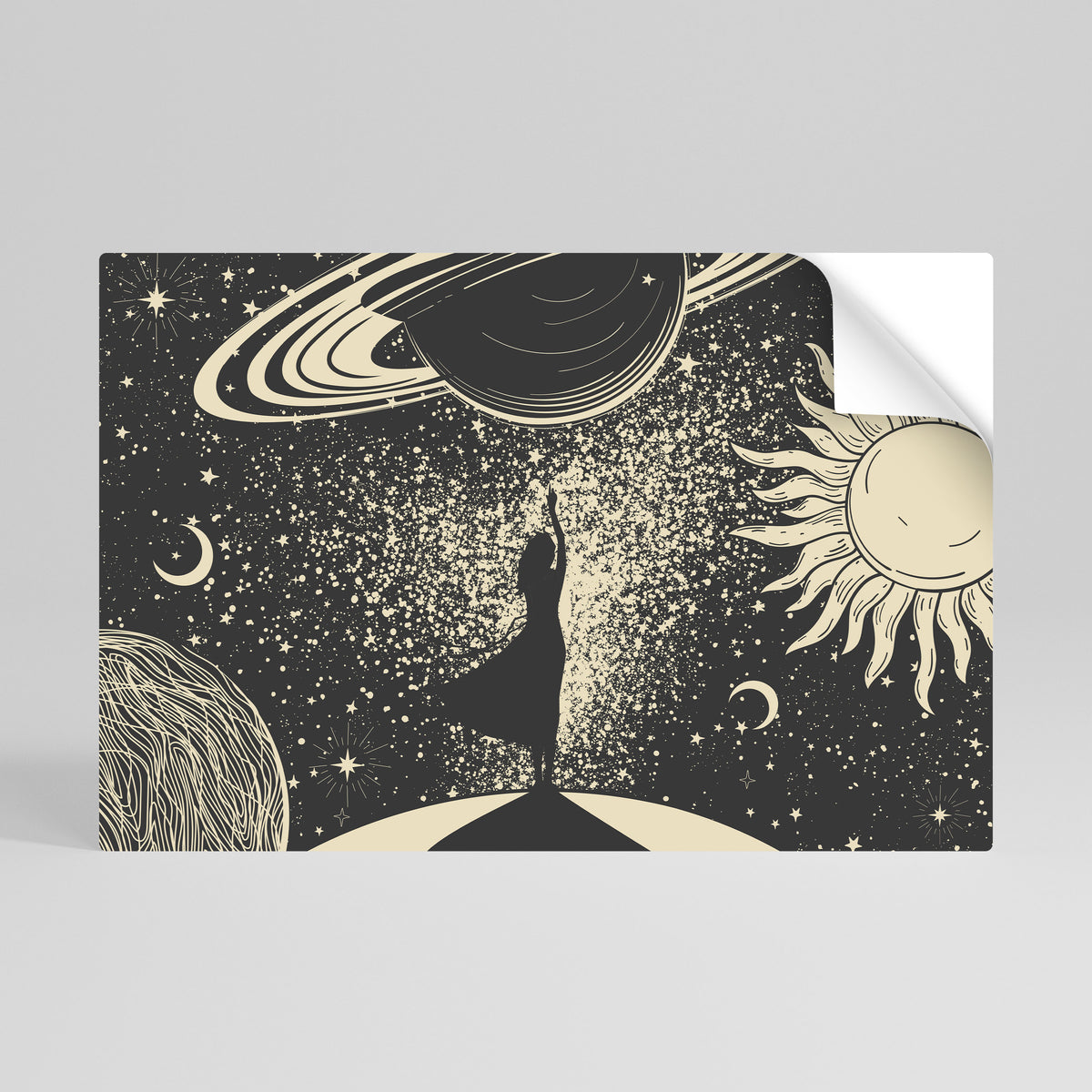 MYSTIC UNIVERSE Póster Autocolante Horizontal