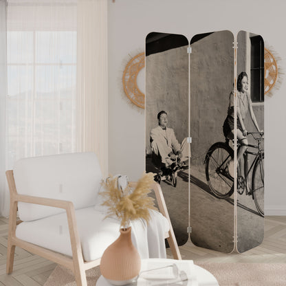 HAPPY JOURNEY 3-Panel Plywood Room Divider