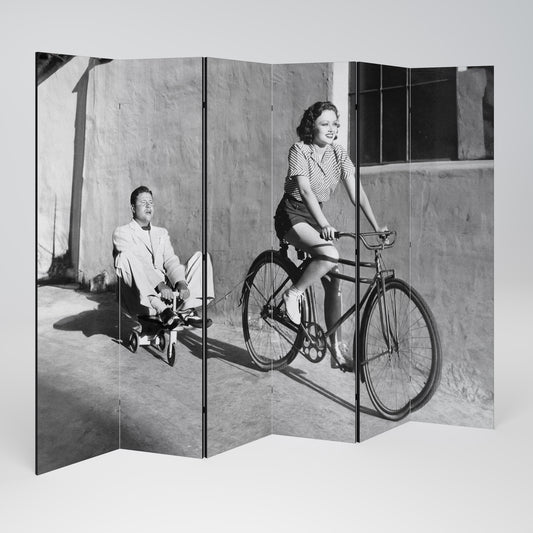 HAPPY JOURNEY 6-Panel Room Divider