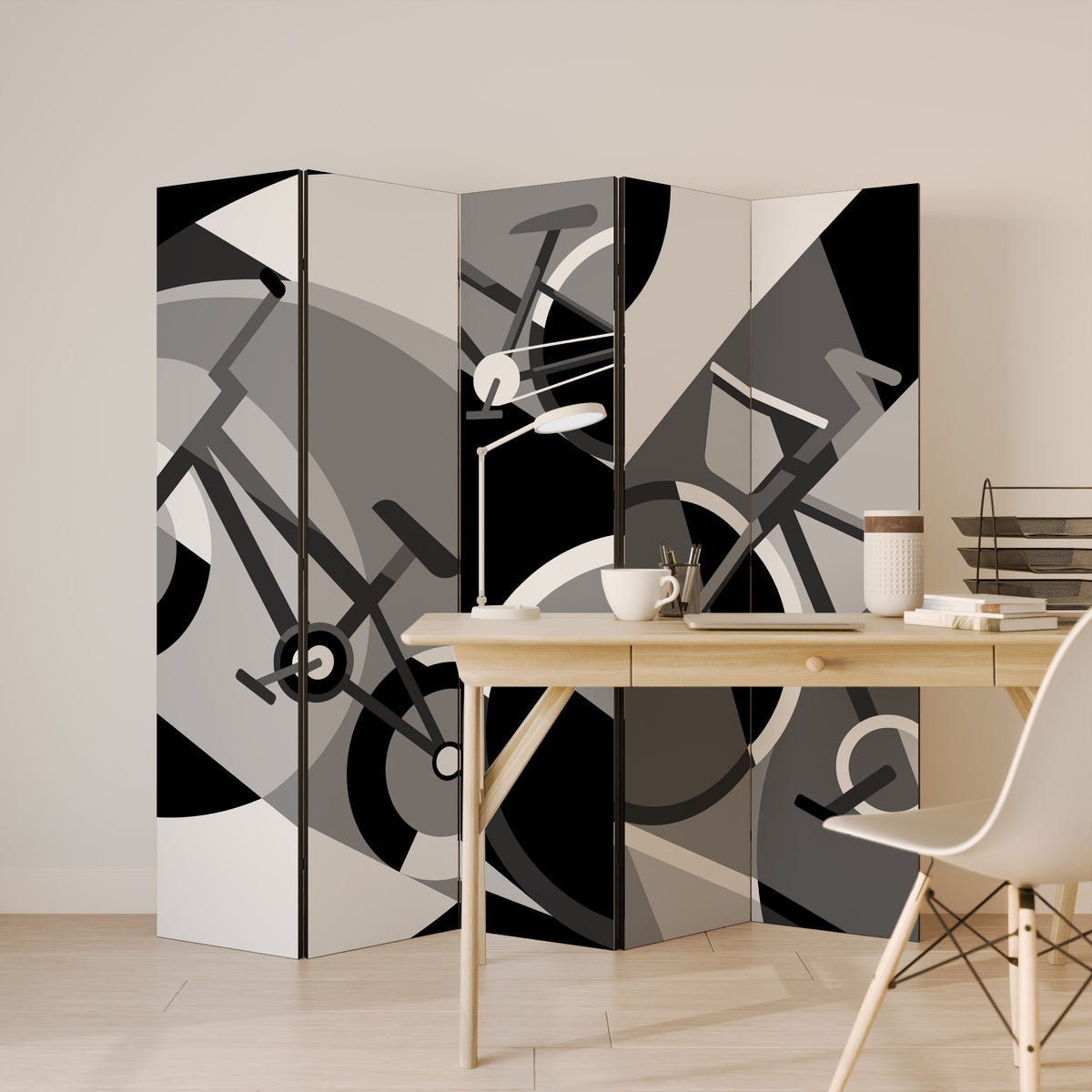 BIKE ENERGY 5-Panel Room Divider