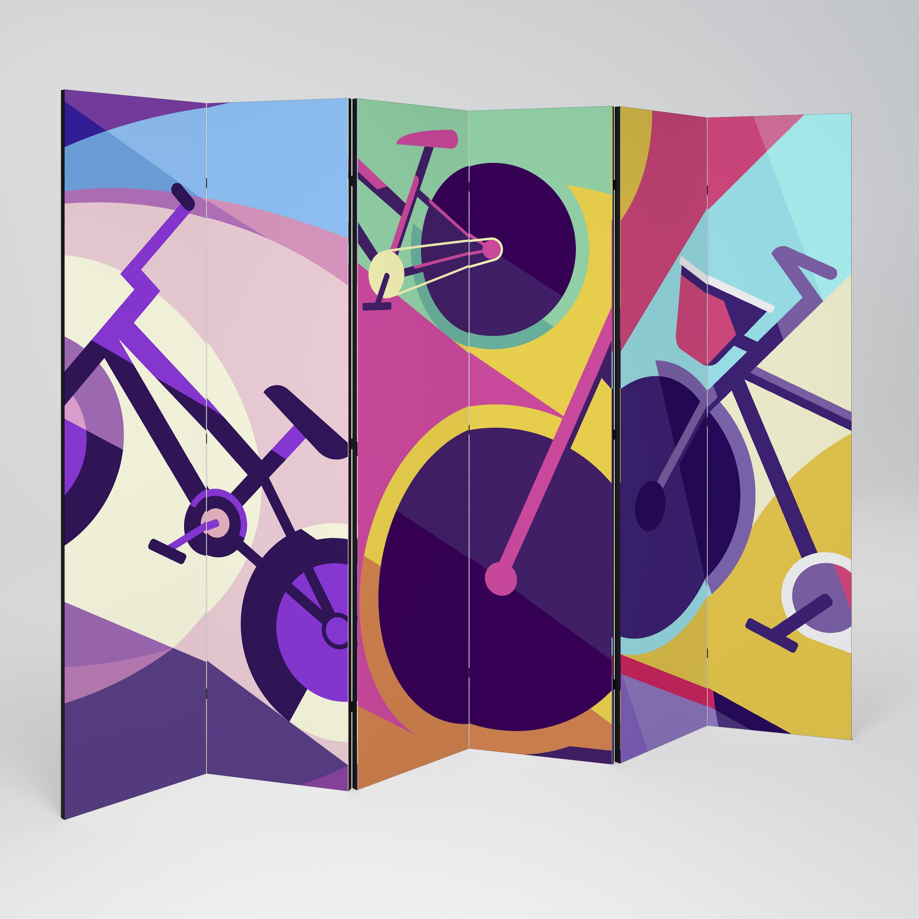 BIKE DREAMS 6-teiliger Paravent