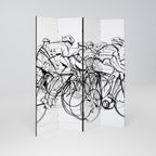 CYCLING COMPETITION 4-Panel Room Divider