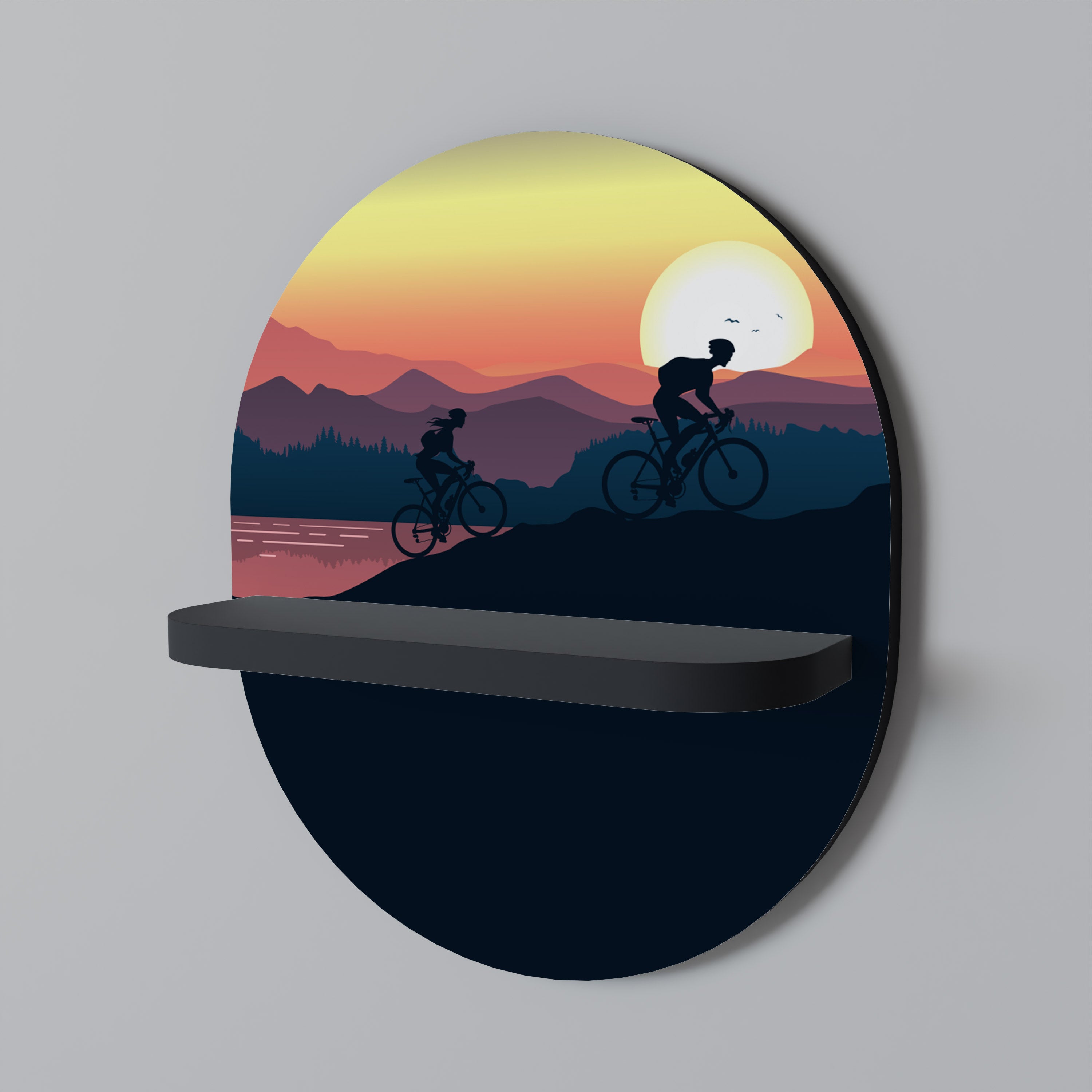 CYCLING HORIZON Decorative Art Shelf
