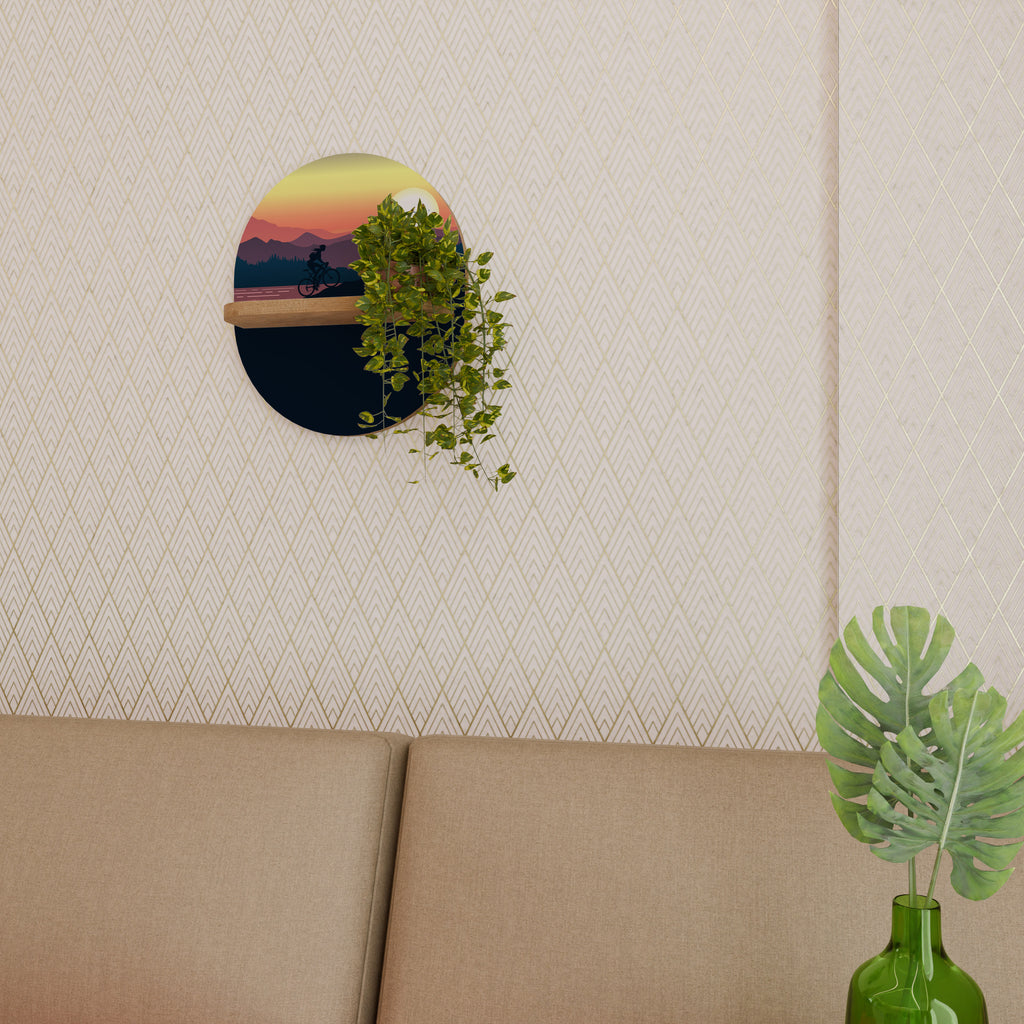 CYCLING HORIZON Decorative Art Shelf