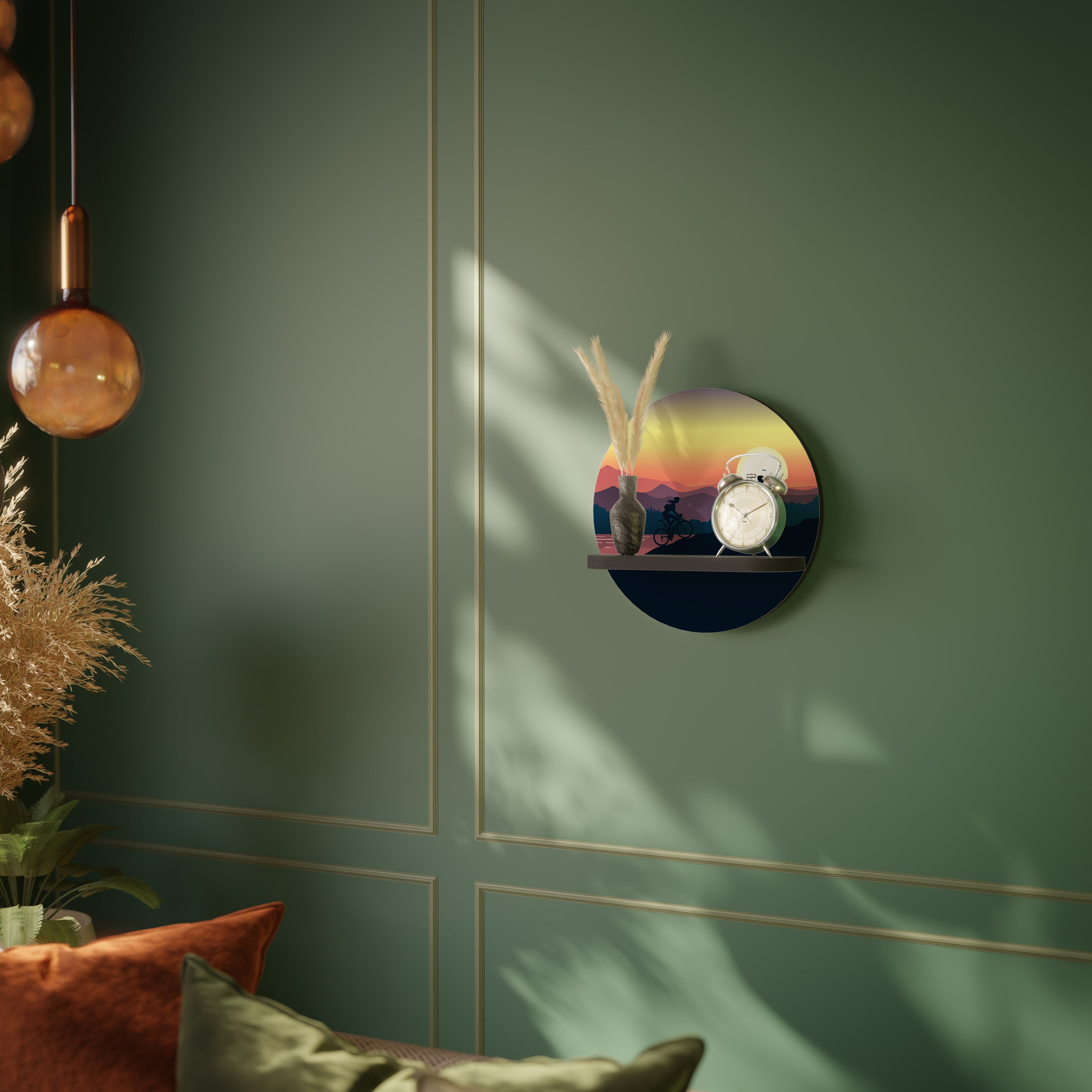 CYCLING HORIZON Decorative Art Shelf