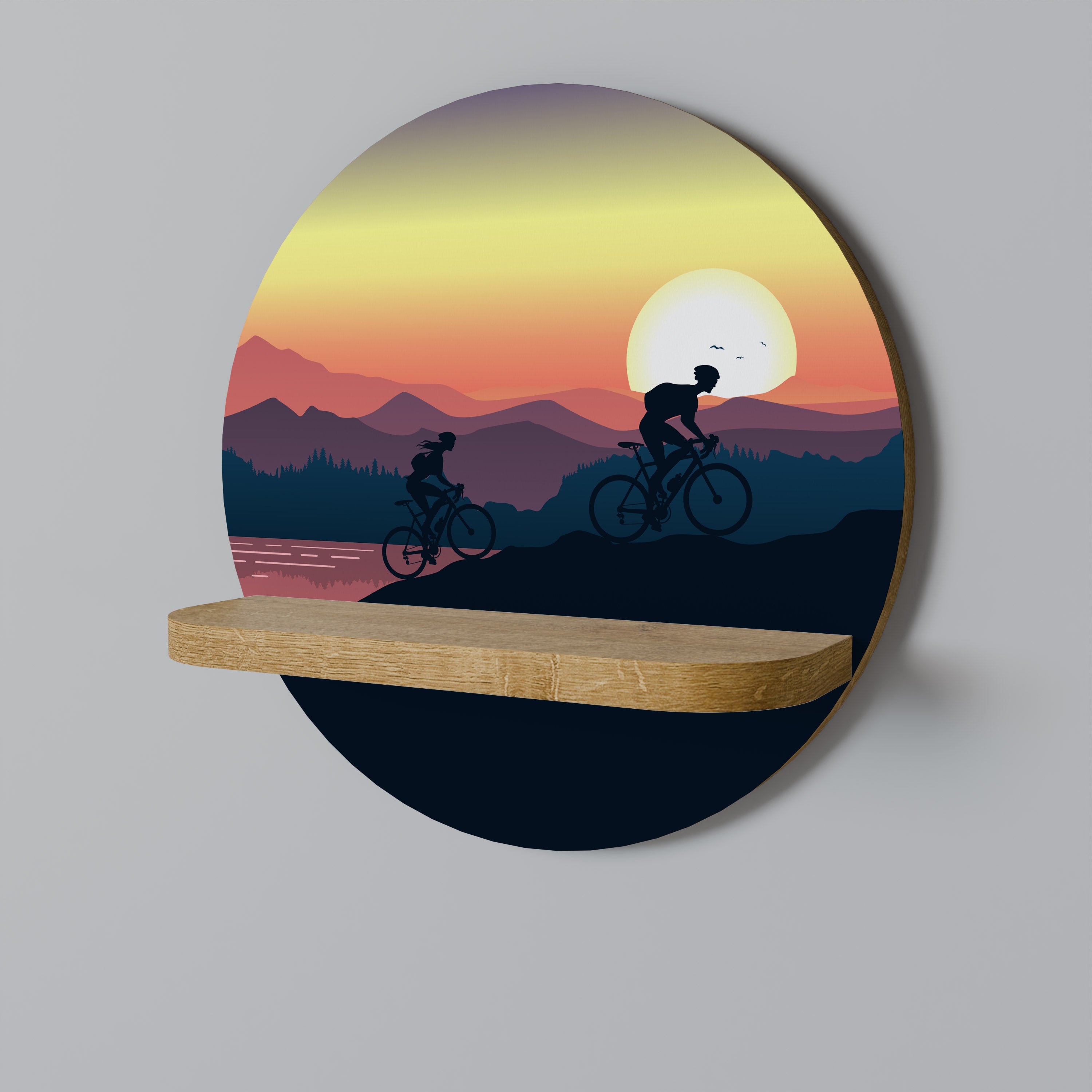 CYCLING HORIZON Decorative Art Shelf