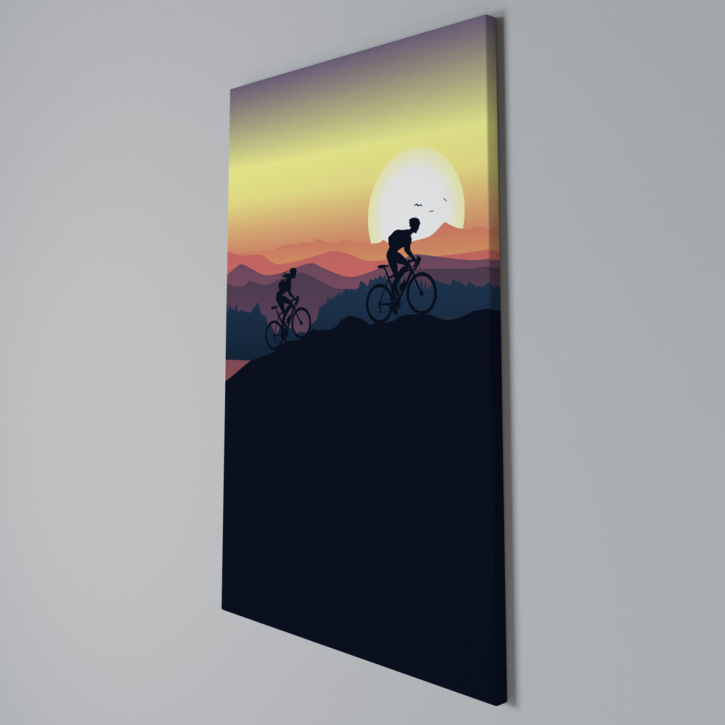 CYCLING HORIZON Quadro em tela vertical