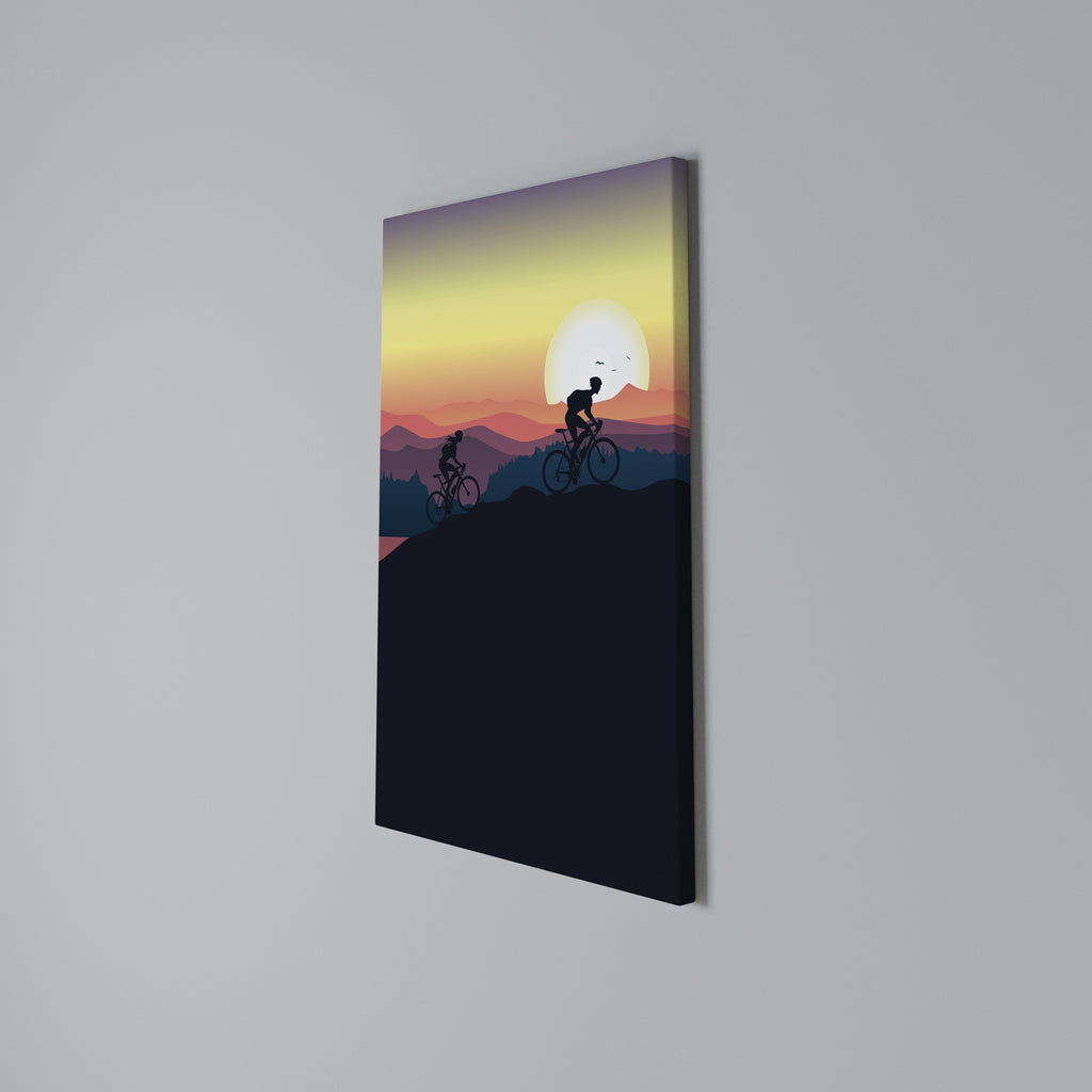 CYCLING HORIZON Quadro em tela vertical