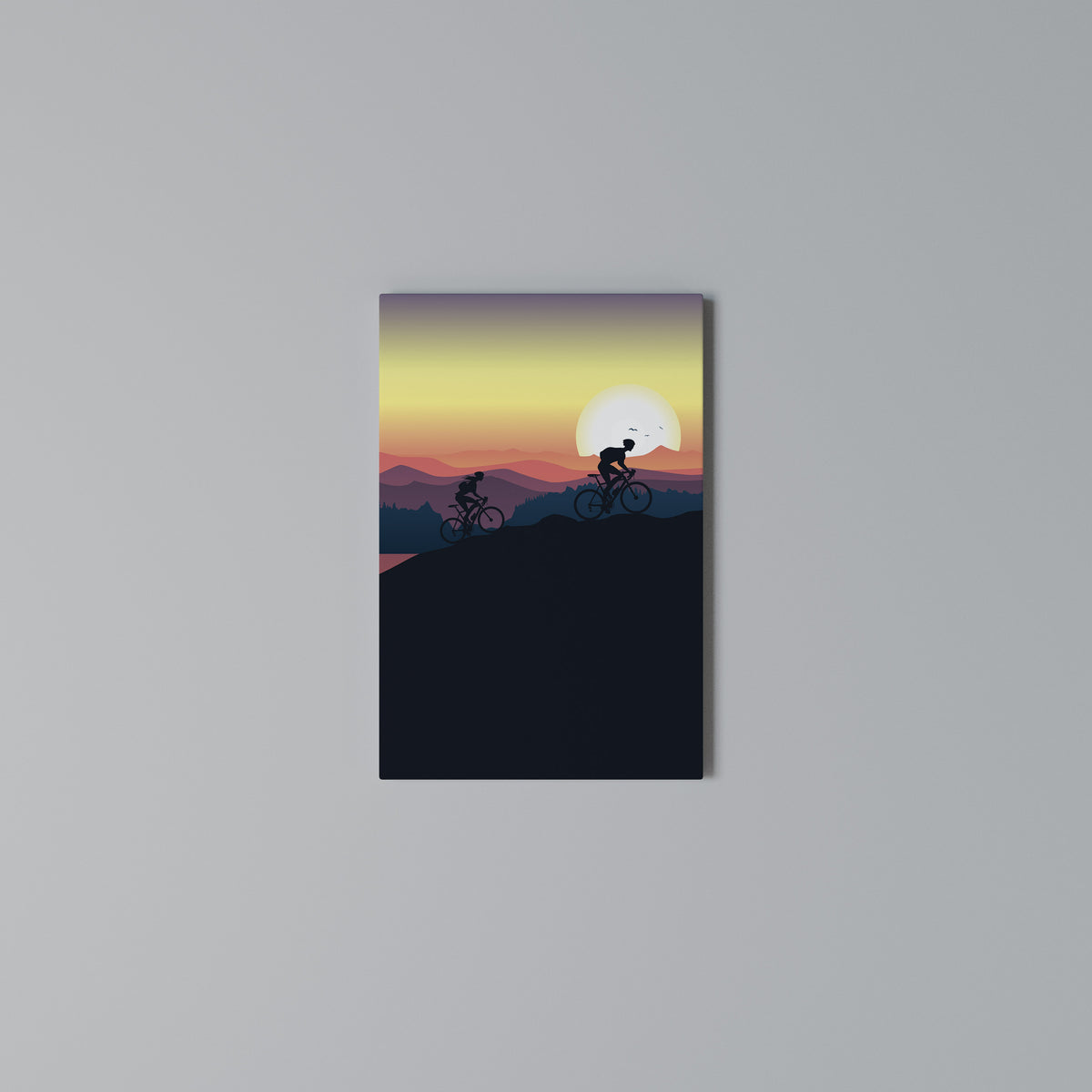 CYCLING HORIZON Quadro em tela vertical