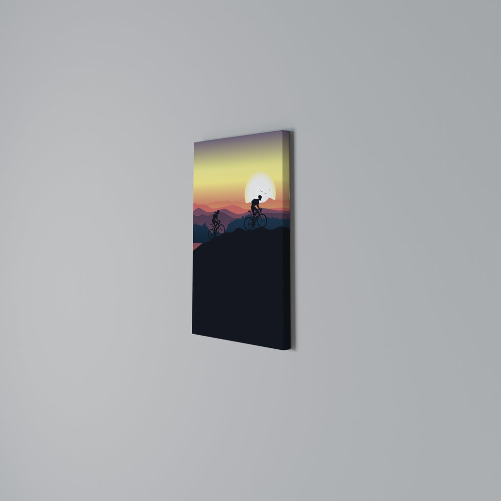 CYCLING HORIZON Quadro em tela vertical