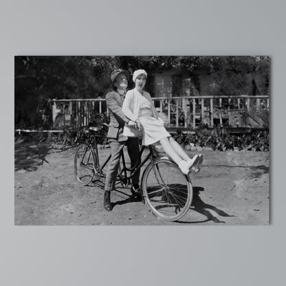 RIDING THROUGH TIME Horizontal Canvas Print