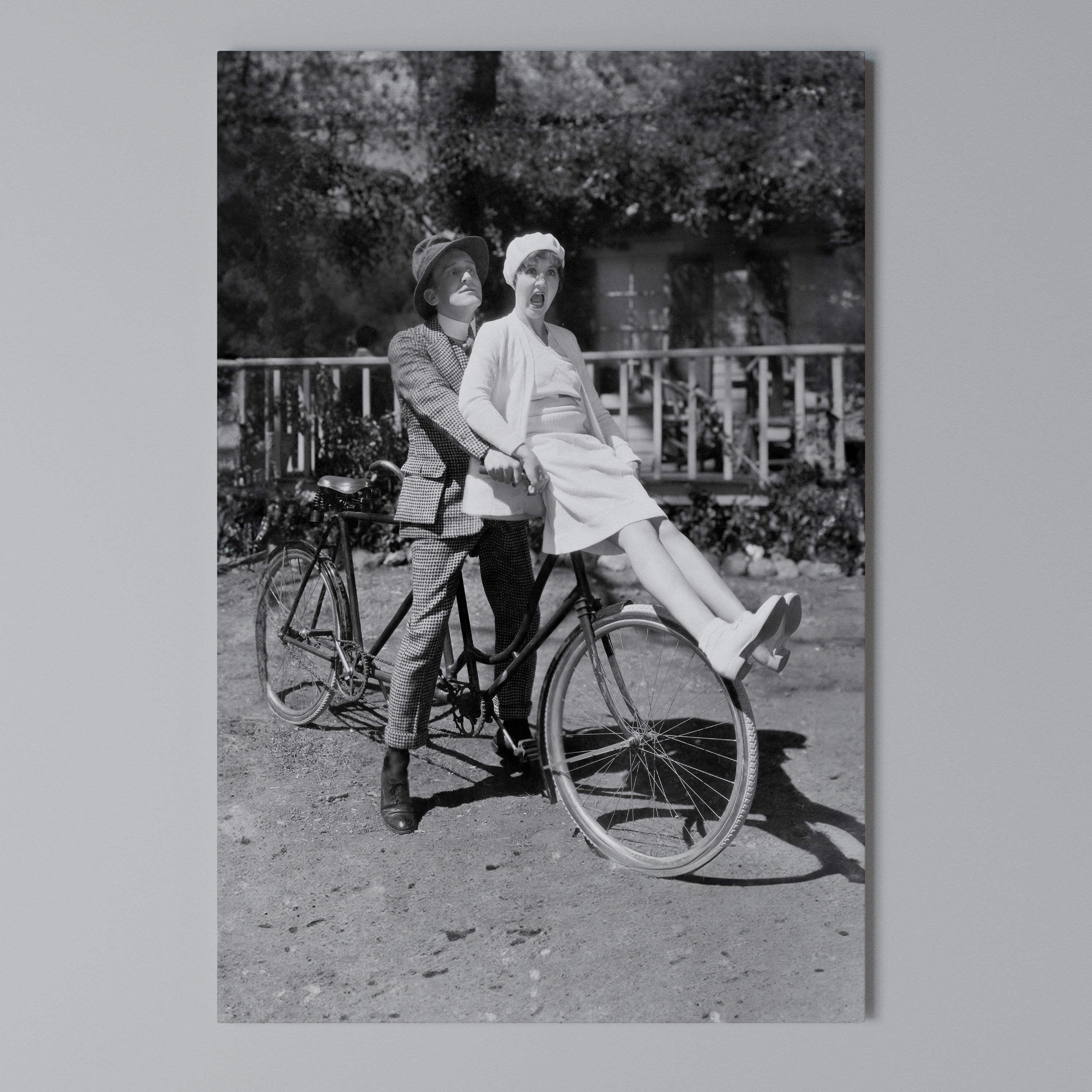 RIDING THROUGH TIME Cuadro en lienzo vertical