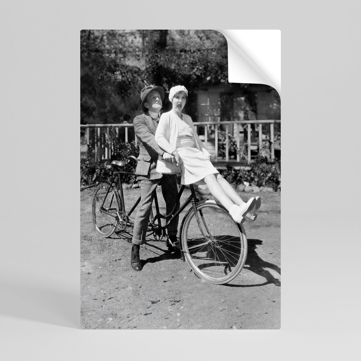RIDING THROUGH TIME Självhäftande Vertikal Poster