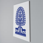 POLISH FOLK ART Quadro em tela vertical