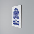 POLISH FOLK ART Quadro em tela vertical